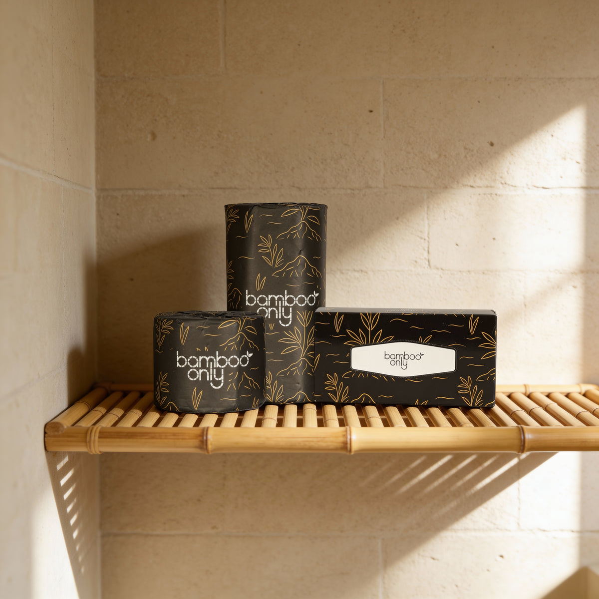 The Bamboo Only Starter Pack (24 Toilet rolls, 5 Tissue Box & 5 Kitchen Towel )